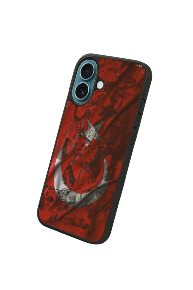 iPhone 16 Uyumlu Türk Bayragi Tasarımlı Glossy Premium Kılıf