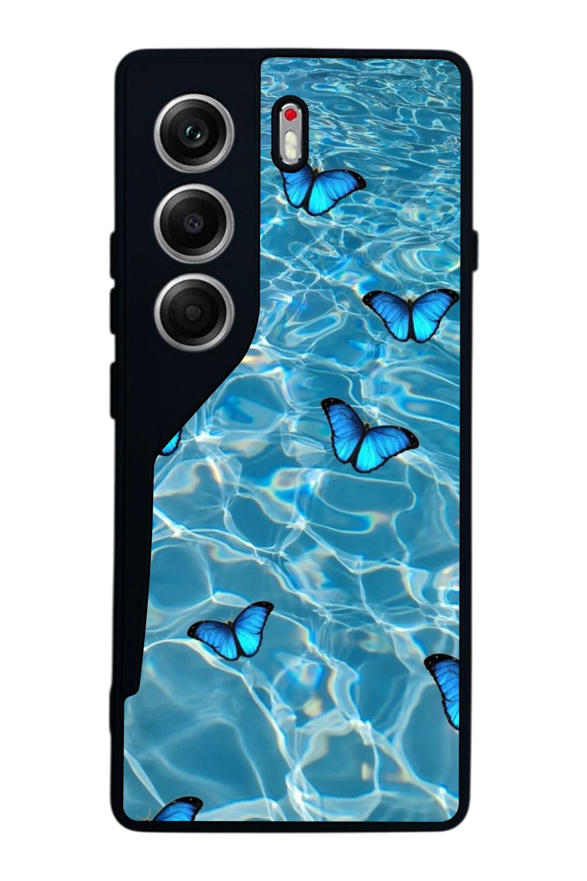 Tecno Camon 40 Uyumlu Kelebek Tasarımlı Glossy Premium Kılıf