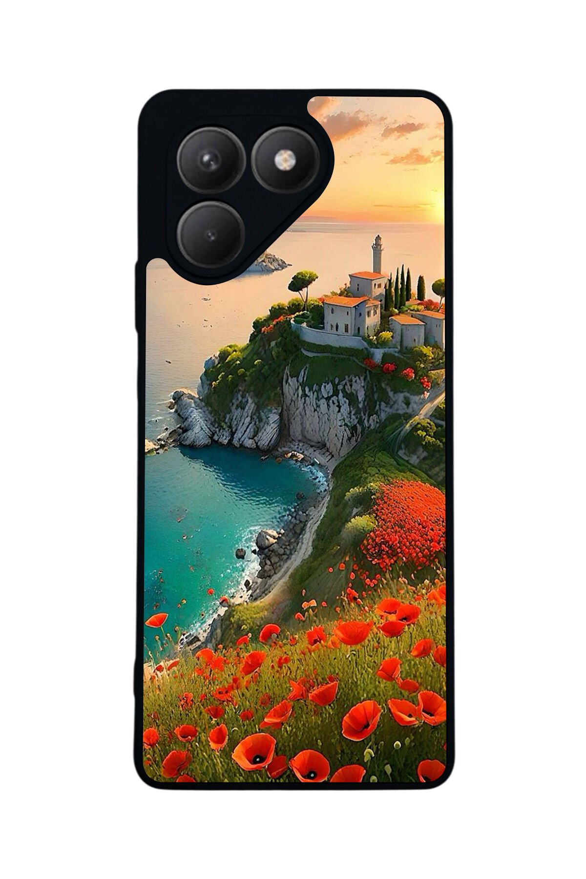 Tecno Pova 7 Mat Uyumlu Siyah Kılıf – Yumuşak Silikon, Koruyucu, Şok Emici Kapak