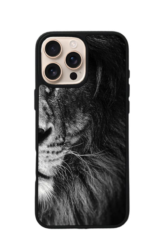 iPhone 14 Pro Max Uyumlu Aslan Tasarımlı Glossy Premium Kılıf