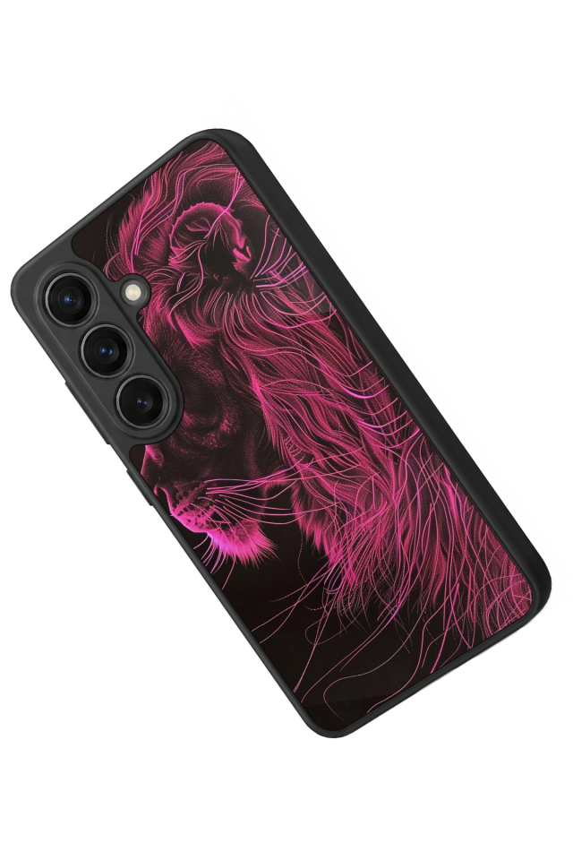 Samsung Galaxy S26 Uyumlu Aslan Tasarımlı Glossy Premium Kılıf