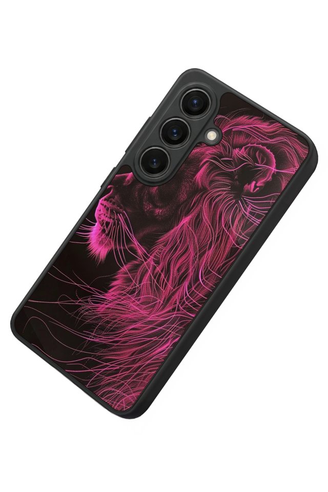 Samsung Galaxy S26 Uyumlu Aslan Tasarımlı Glossy Premium Kılıf