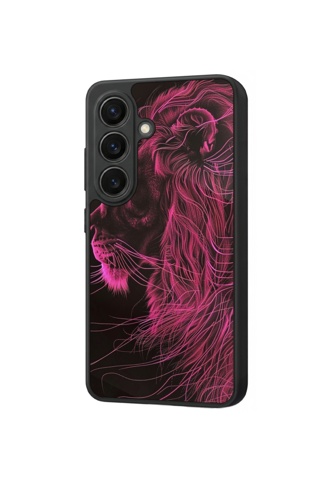 Samsung Galaxy S26 Uyumlu Aslan Tasarımlı Glossy Premium Kılıf