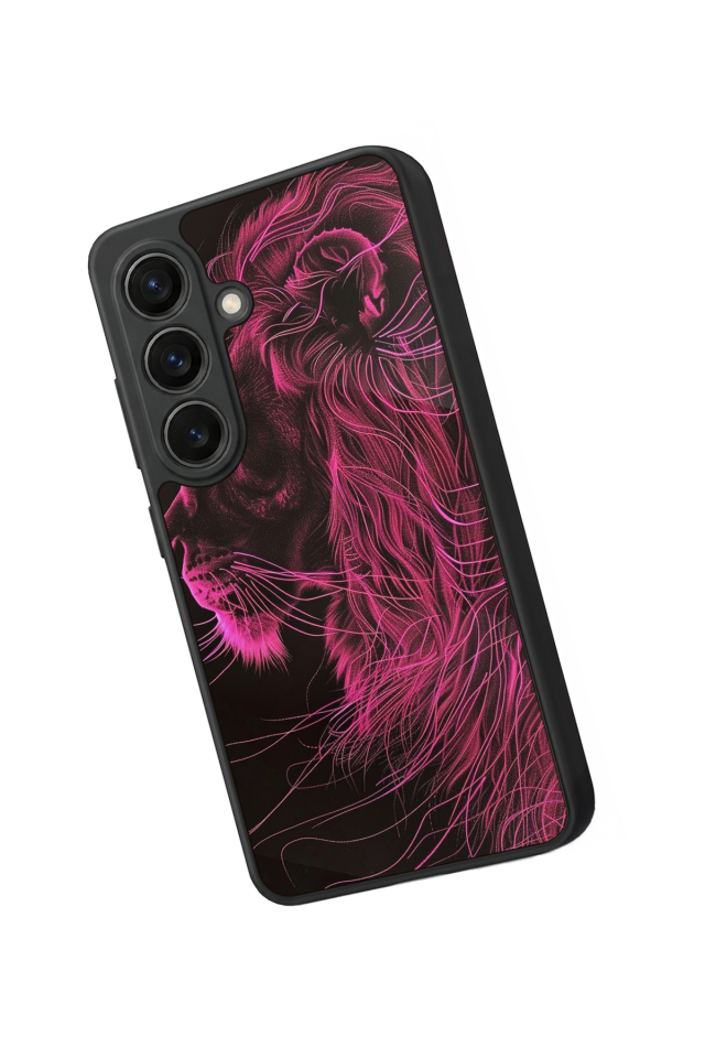 Samsung Galaxy S26 Uyumlu Aslan Tasarımlı Glossy Premium Kılıf