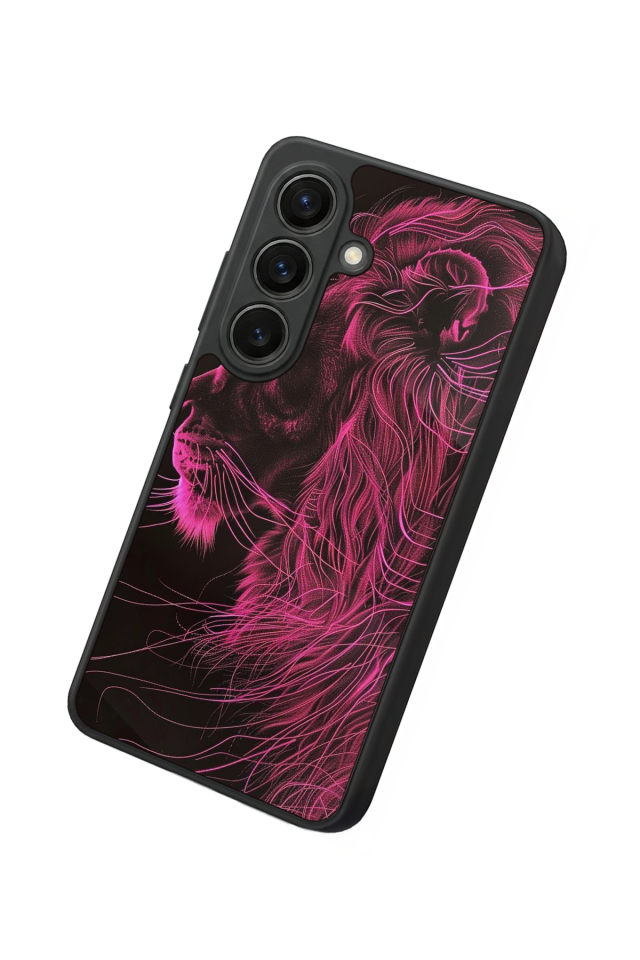 Samsung Galaxy S26 Uyumlu Aslan Tasarımlı Glossy Premium Kılıf