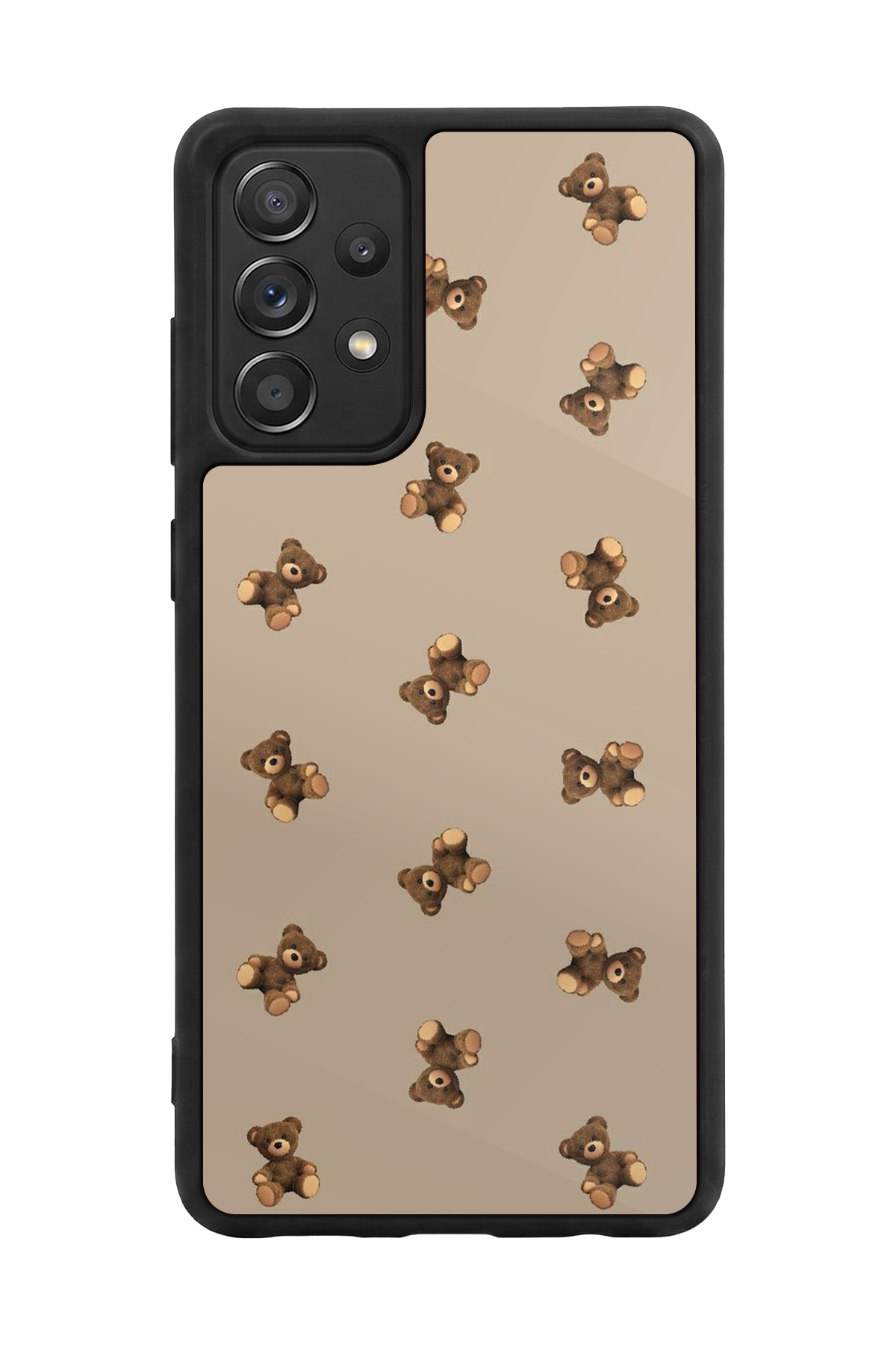 Samsung Galaxy A72 Uyumlu Ayı Tasarımlı Glossy Premium Kılıf