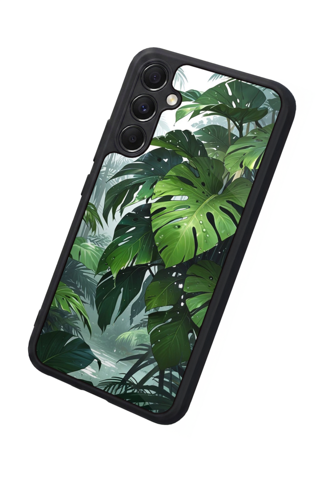 Samsung Galaxy M34 Uyumlu Botanik Tasarımlı Glossy Premium Kılıf