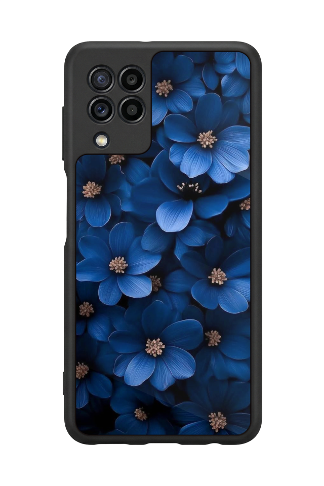 Samsung Galaxy M22 Uyumlu Cicek Tasarımlı Glossy Premium Kılıf
