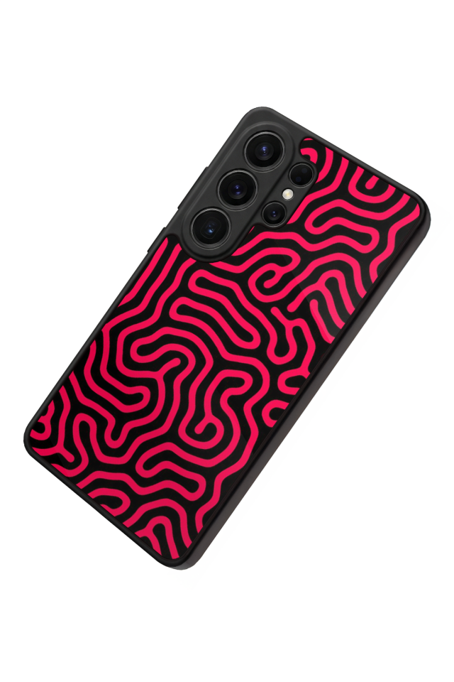 Samsung Galaxy S26 Ultra Uyumlu Çizgi Sanatı Tasarımlı Glossy Premium Kılıf