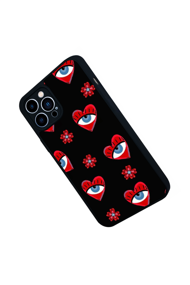 iPhone 12 Pro Max Uyumlu Göz Tasarımlı Glossy Premium Kılıf