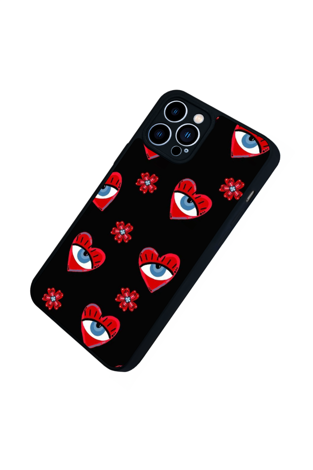 iPhone 12 Pro Max Uyumlu Göz Tasarımlı Glossy Premium Kılıf