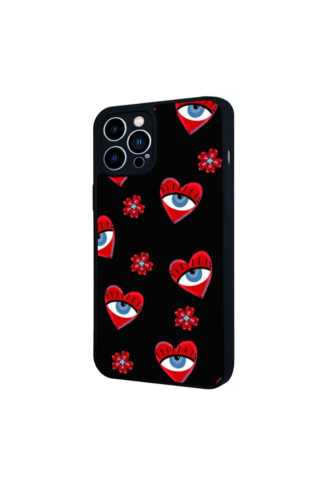 iPhone 12 Pro Max Uyumlu Göz Tasarımlı Glossy Premium Kılıf