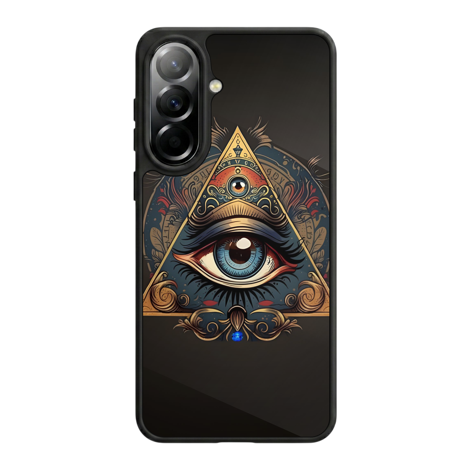 Samsung Galaxy A57 Uyumlu Göz Tasarımlı Glossy Premium Kılıf