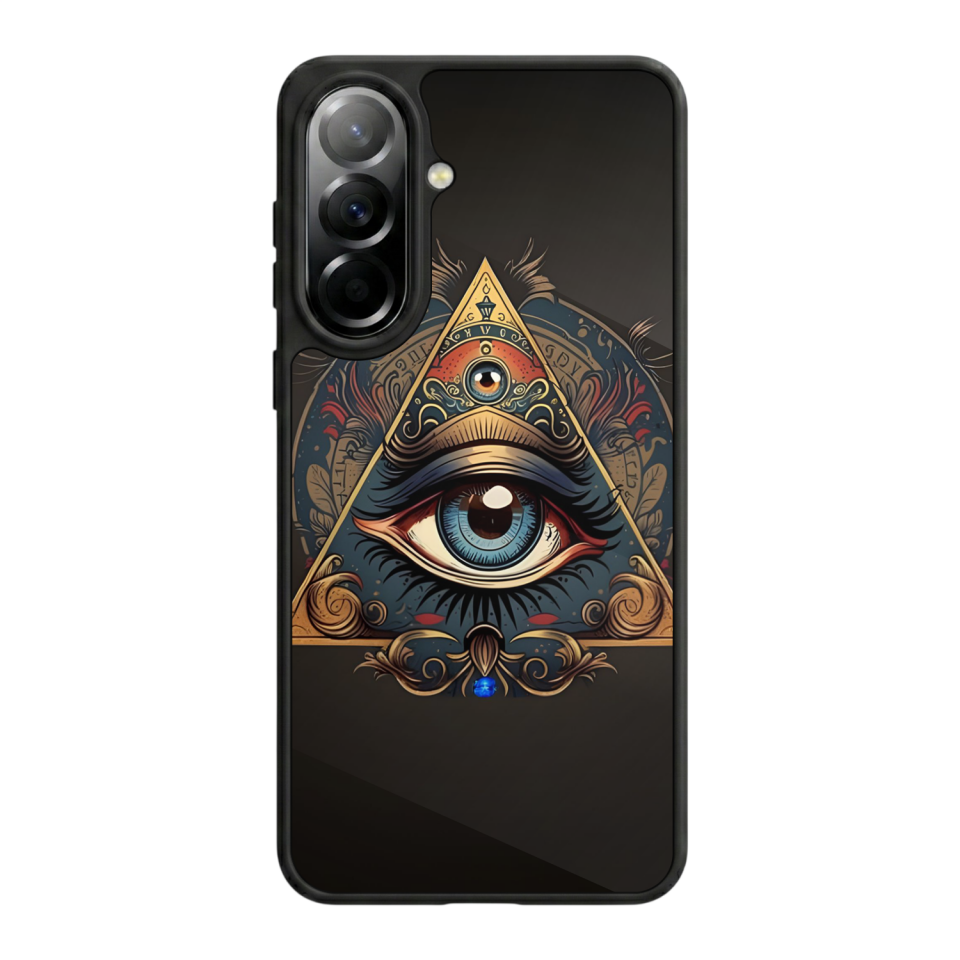 Samsung Galaxy A57 Uyumlu Göz Tasarımlı Glossy Premium Kılıf