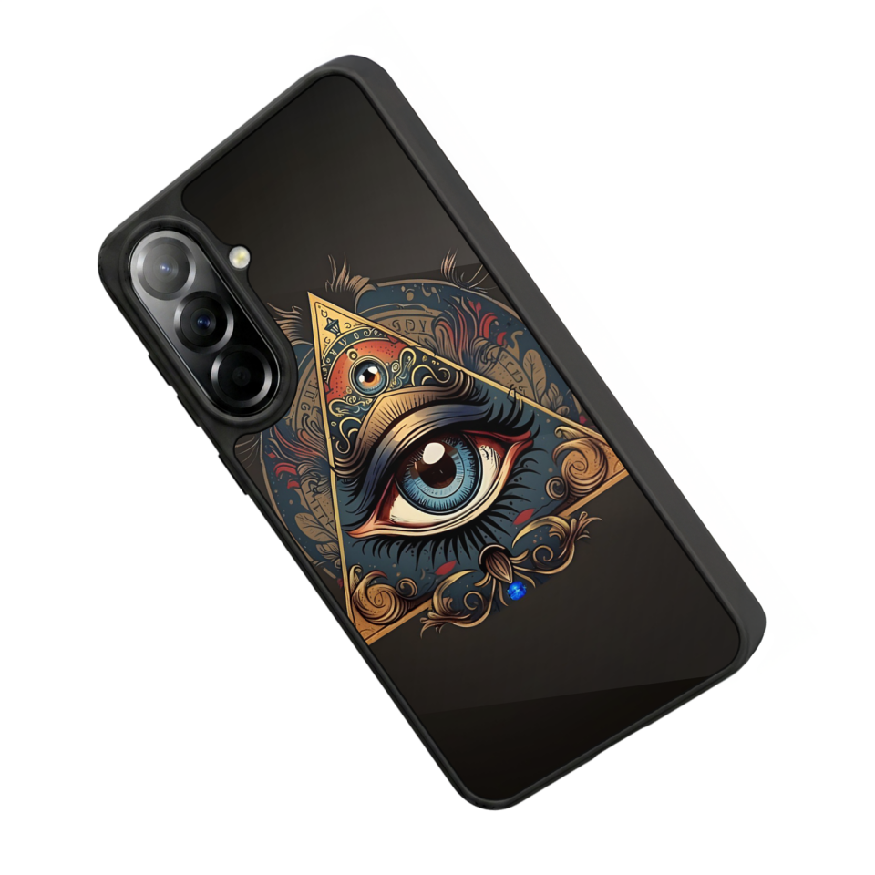 Samsung Galaxy A57 Uyumlu Göz Tasarımlı Glossy Premium Kılıf