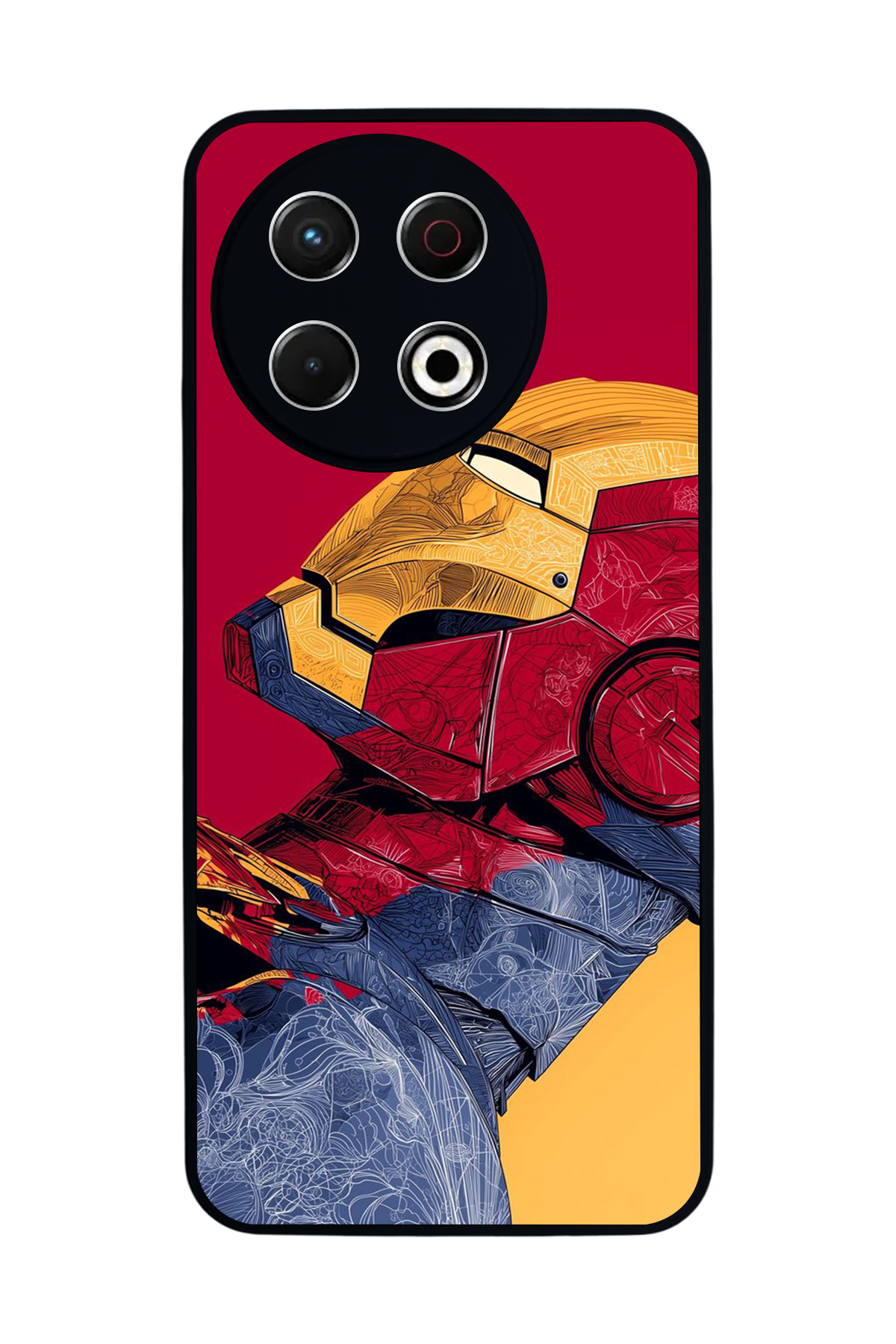 Tecno Spark 30 Pro Uyumlu  Iron Man ( Demir Adam ) Tasarımlı Glossy Premium Kılıf