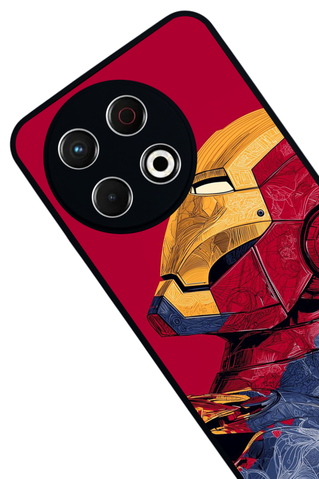Tecno Spark 30 Pro Uyumlu  Iron Man ( Demir Adam ) Tasarımlı Glossy Premium Kılıf