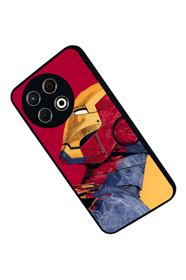 Tecno Spark 30 Pro Uyumlu  Iron Man ( Demir Adam ) Tasarımlı Glossy Premium Kılıf