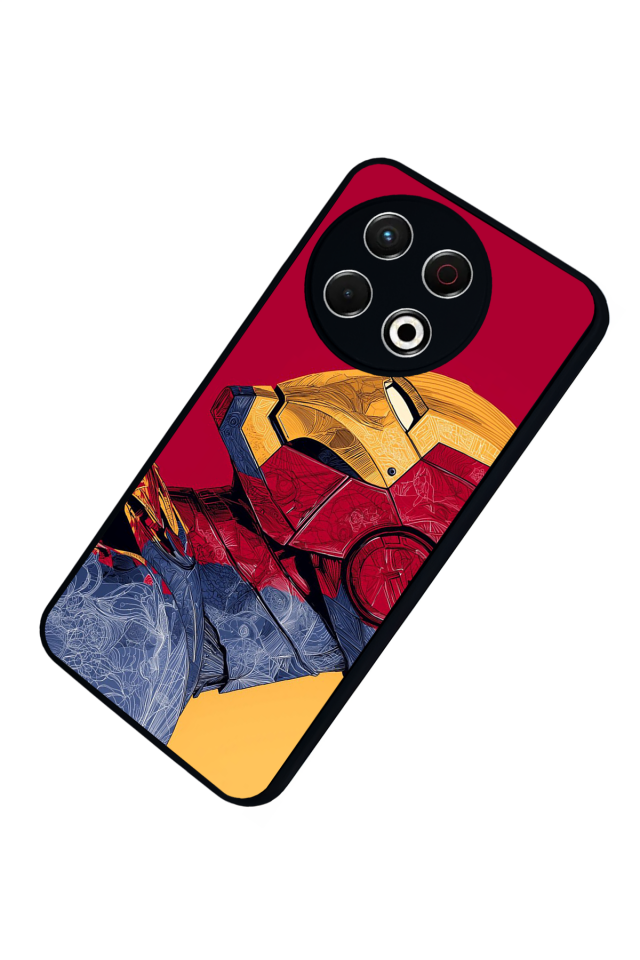 Tecno Spark 30 Pro Uyumlu  Iron Man ( Demir Adam ) Tasarımlı Glossy Premium Kılıf