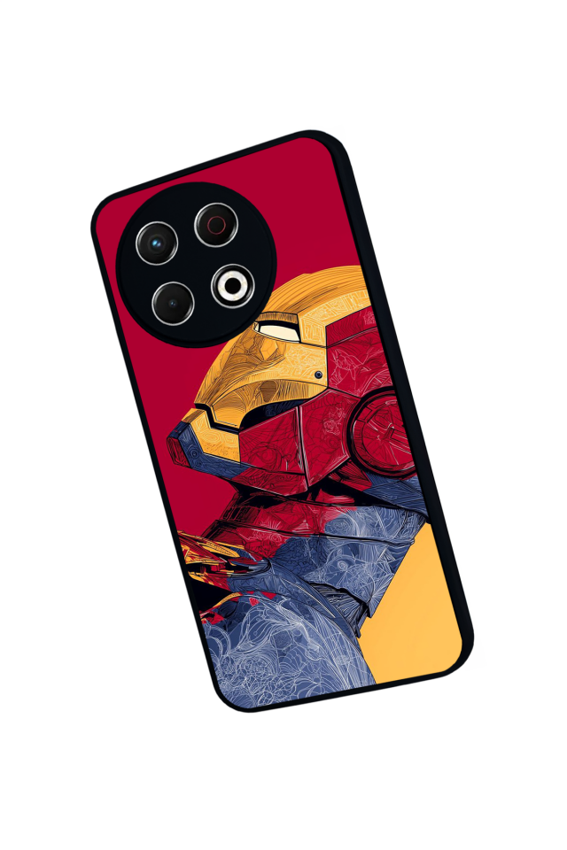 Tecno Spark 30 Pro Uyumlu  Iron Man ( Demir Adam ) Tasarımlı Glossy Premium Kılıf