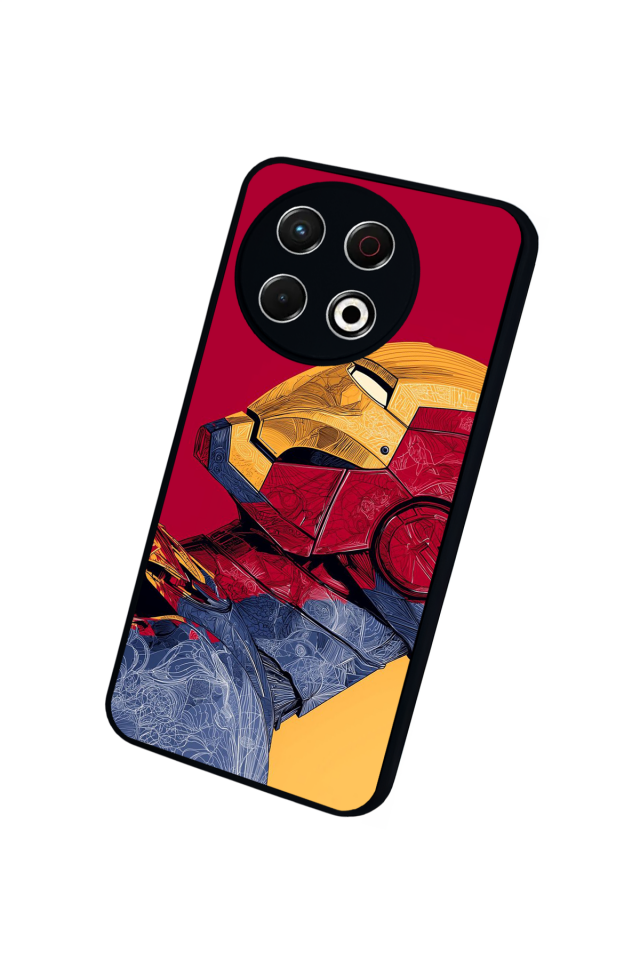 Tecno Spark 30 Pro Uyumlu  Iron Man ( Demir Adam ) Tasarımlı Glossy Premium Kılıf