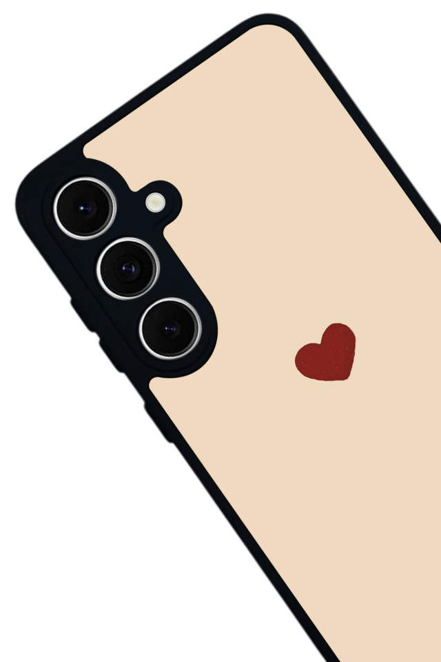 Samsung Galaxy S24 FE Uyumlu Kalp Love Tasarımlı Glossy Premium Kılıf