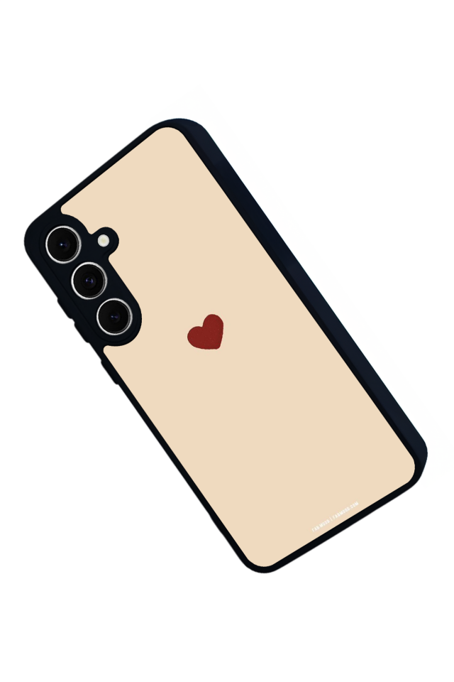 Samsung Galaxy S24 FE Uyumlu Kalp Love Tasarımlı Glossy Premium Kılıf