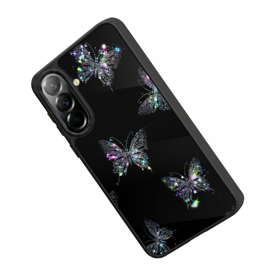 Samsung Galaxy A37 Uyumlu Kelebek Tasarımlı Glossy Premium Kılıf