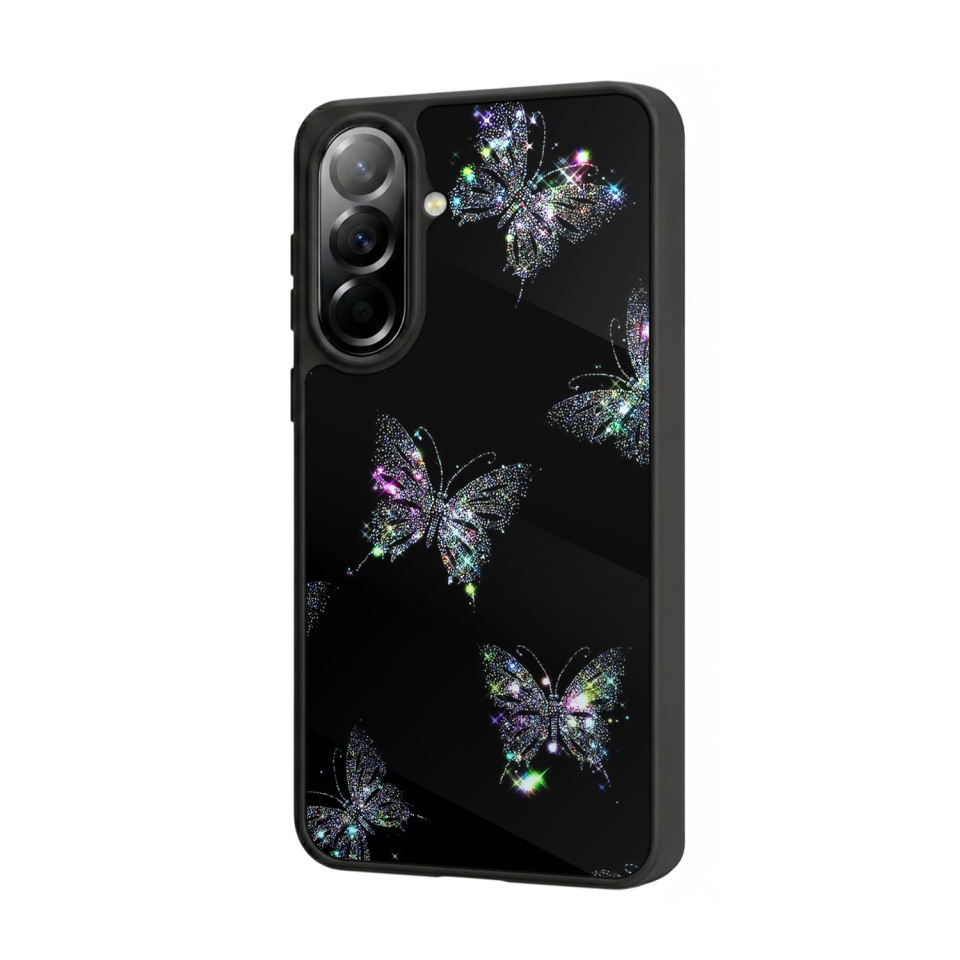 Samsung Galaxy A37 Uyumlu Kelebek Tasarımlı Glossy Premium Kılıf