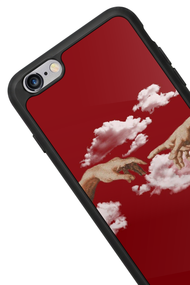 iPhone 6 Plus Uyumlu Kirmizi Tasarımlı Glossy Premium Kılıf