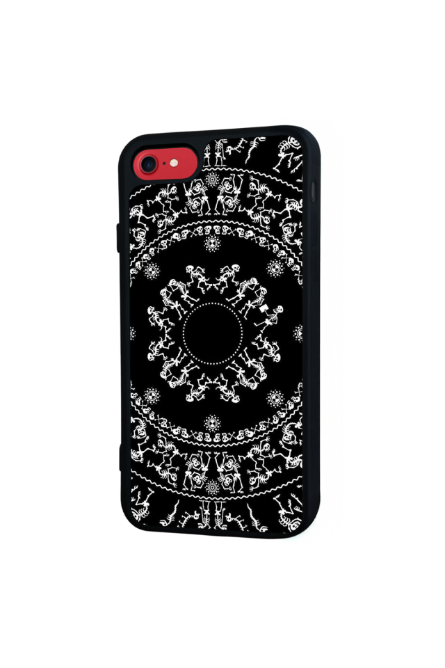 iPhone 8 Uyumlu Mandala Tasarımlı Glossy Premium Kılıf