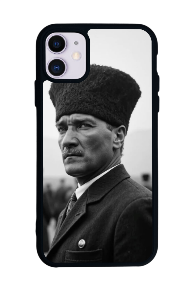 iPhone 11 Uyumlu Mustafa Kemal Ataturk Tasarımlı Glossy Premium Kılıf