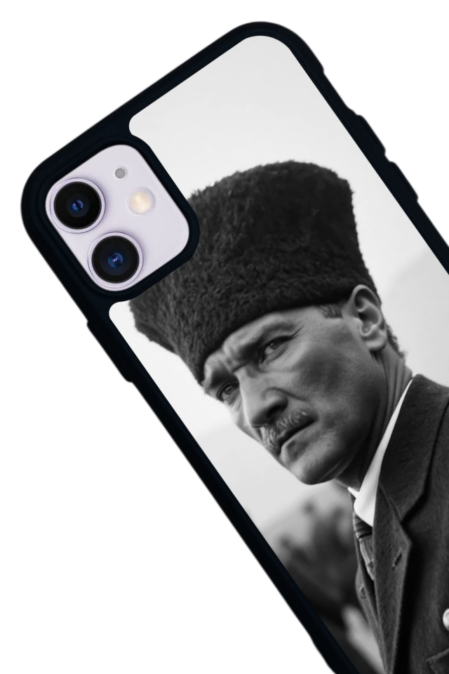 iPhone 11 Uyumlu Mustafa Kemal Ataturk Tasarımlı Glossy Premium Kılıf
