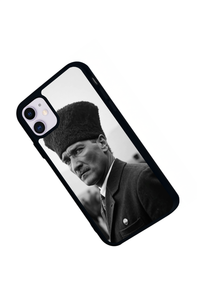 iPhone 11 Uyumlu Mustafa Kemal Ataturk Tasarımlı Glossy Premium Kılıf