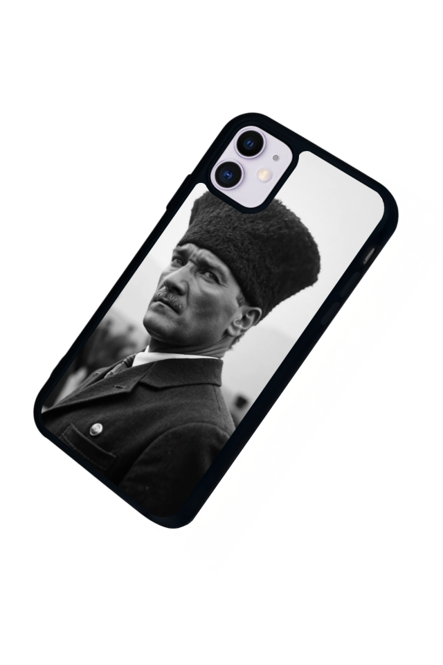 iPhone 11 Uyumlu Mustafa Kemal Ataturk Tasarımlı Glossy Premium Kılıf