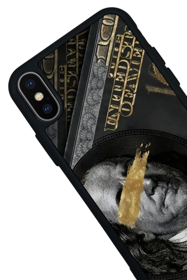 iPhone X/ XS Uyumlu Para Tasarımlı Glossy Premium Kılıf