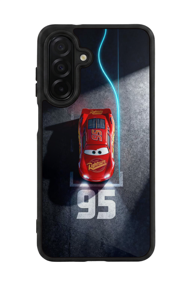 Samsung Galaxy A56 Uyumlu Şimsek McQueen Tasarımlı Glossy Premium Kılıf