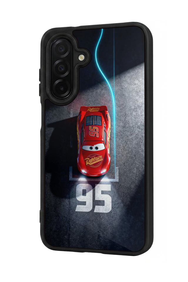 Samsung Galaxy A56 Uyumlu Şimsek McQueen Tasarımlı Glossy Premium Kılıf