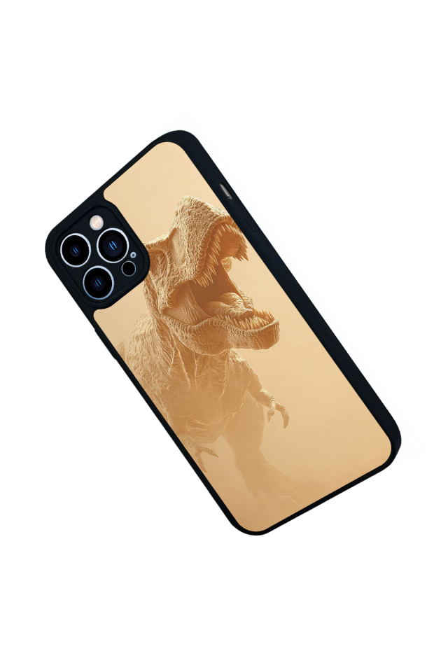 iPhone 12 Pro Max Uyumlu Dinazor Tasarımlı Glossy Premium Kılıf