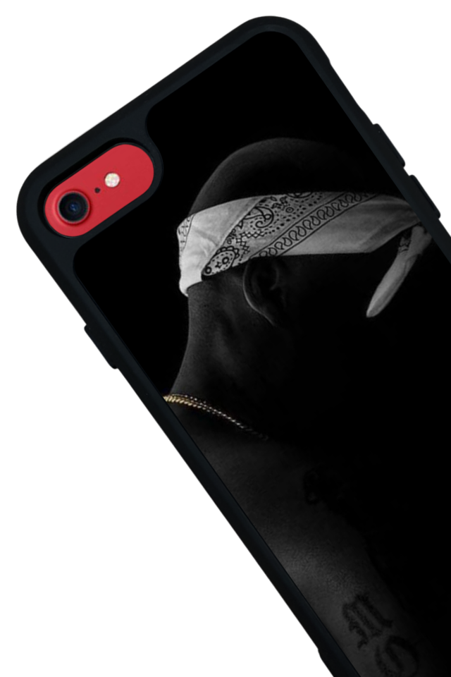 iPhone SE Uyumlu Tupac Tasarımlı Glossy Premium Kılıf
