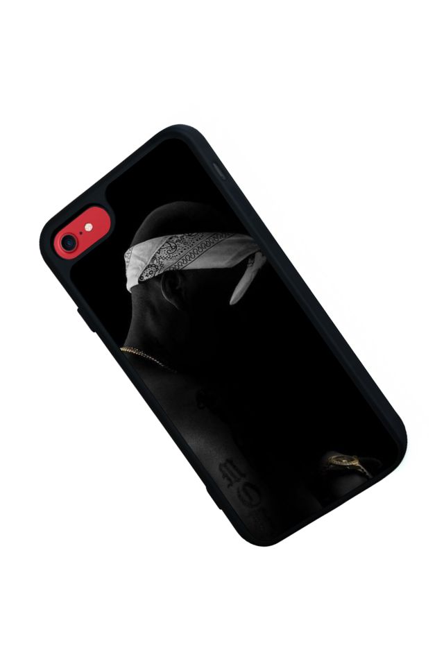iPhone SE Uyumlu Tupac Tasarımlı Glossy Premium Kılıf