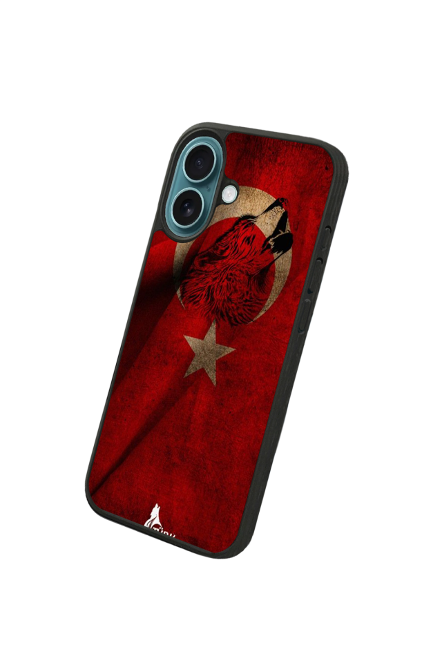 iPhone 16 Uyumlu Türk Bayragi Tasarımlı Glossy Premium Kılıf