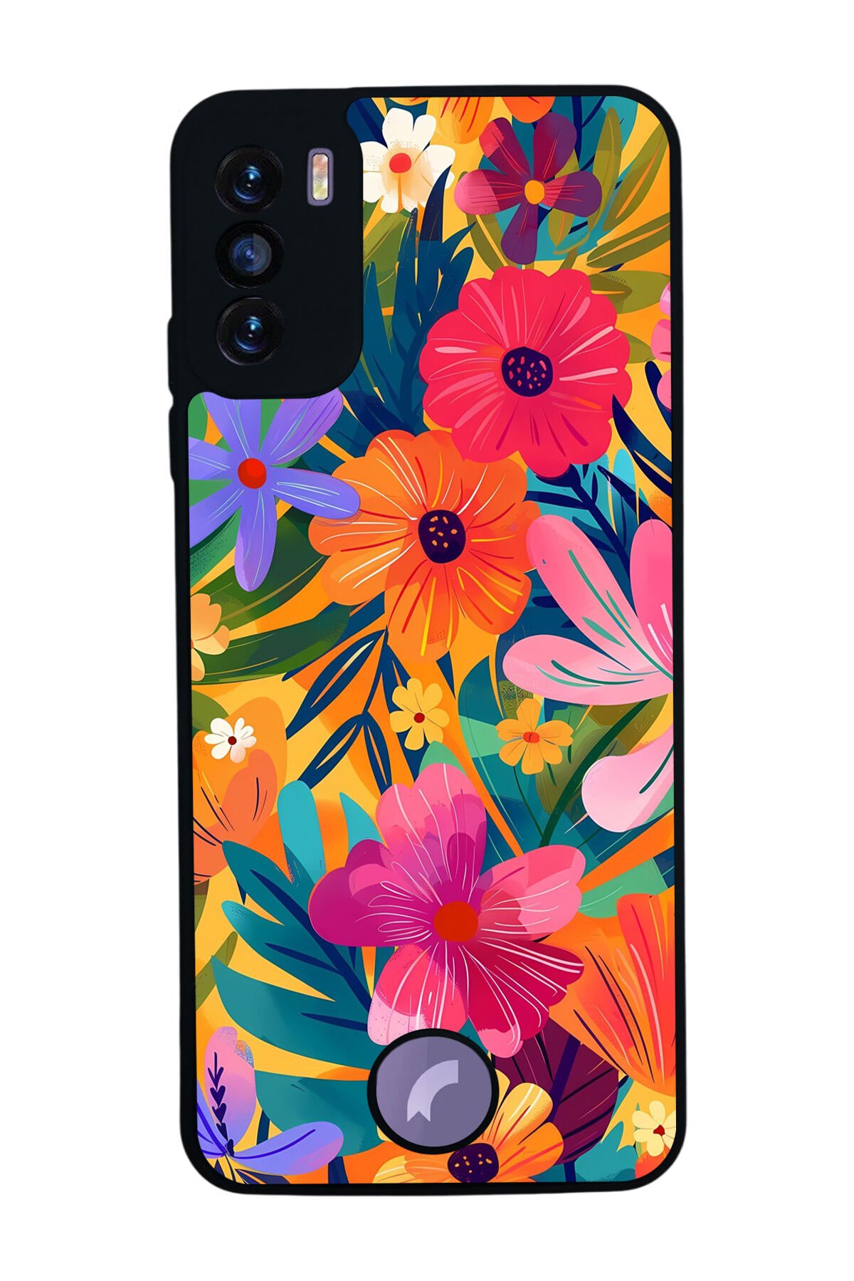 Reeder S19 Max Pro S Uyumlu Floral Tasarımlı Glossy Premium Kılıf