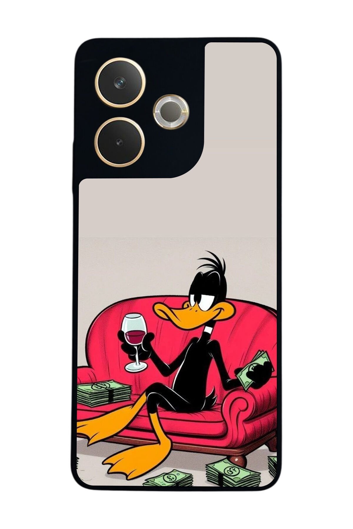 Oppo A5 Pro Uyumlu Daffy duck Tasarımlı Glossy Premium Kılıf