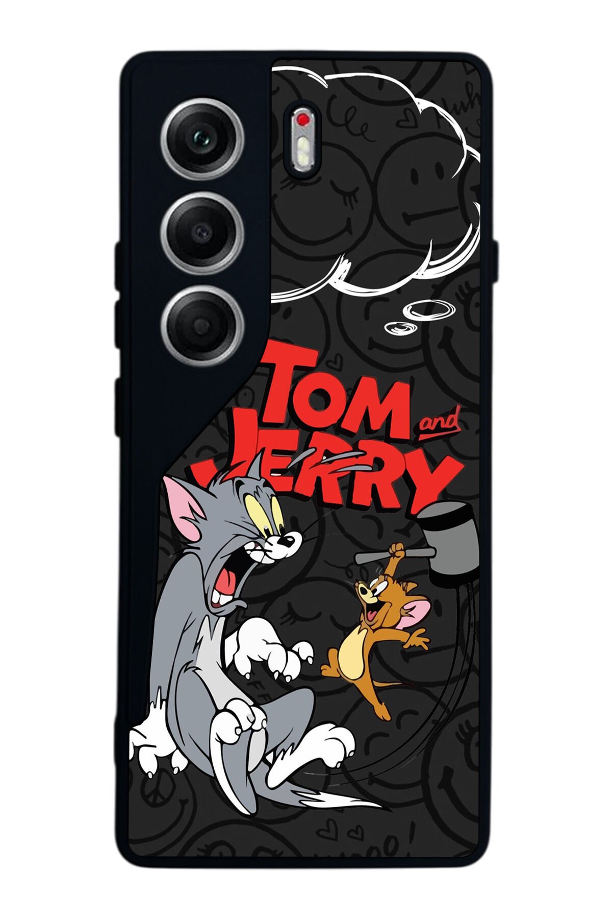 Tecno Camon 40 Uyumlu Tom And Jerry Tasarımlı Glossy Premium Kılıf