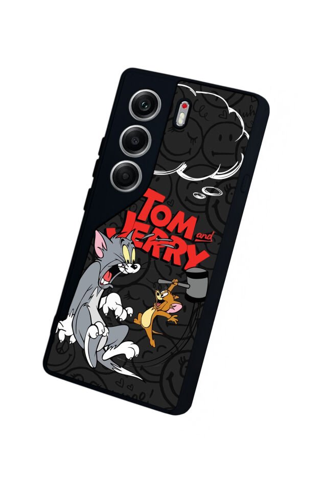 Tecno Camon 40 Uyumlu Tom And Jerry Tasarımlı Glossy Premium Kılıf