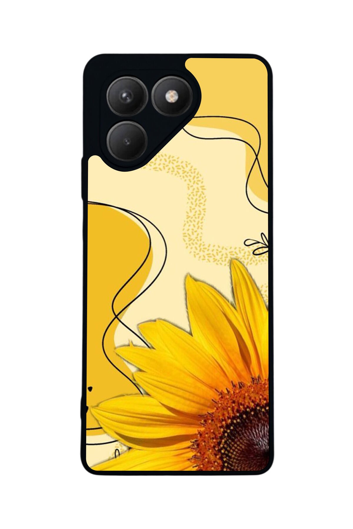 Tecno Pova 7 Mat Uyumlu Siyah Kılıf – Yumuşak Silikon, Koruyucu, Şok Emici Kapak