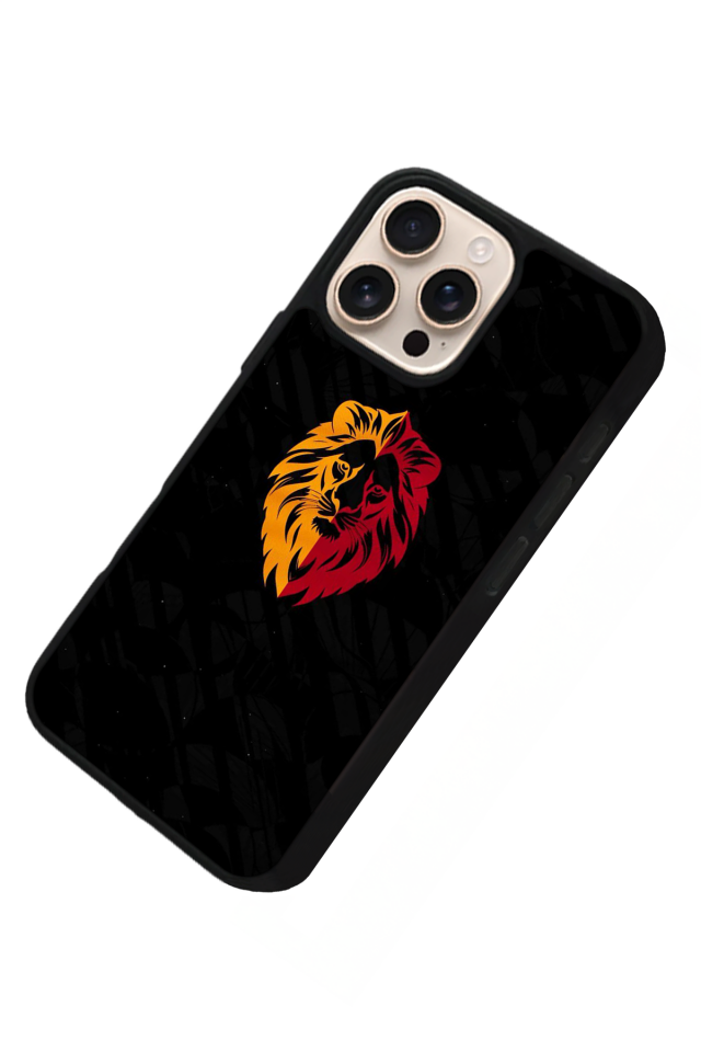 iPhone 14 Pro Max Uyumlu Aslan Tasarımlı Glossy Premium Kılıf