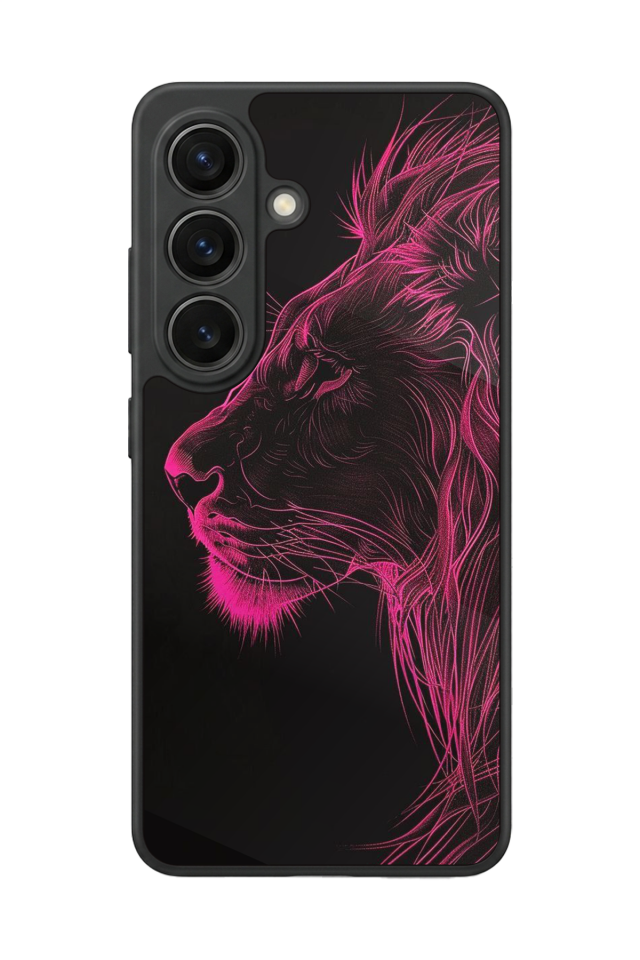 Samsung Galaxy S26 Uyumlu Aslan Tasarımlı Glossy Premium Kılıf