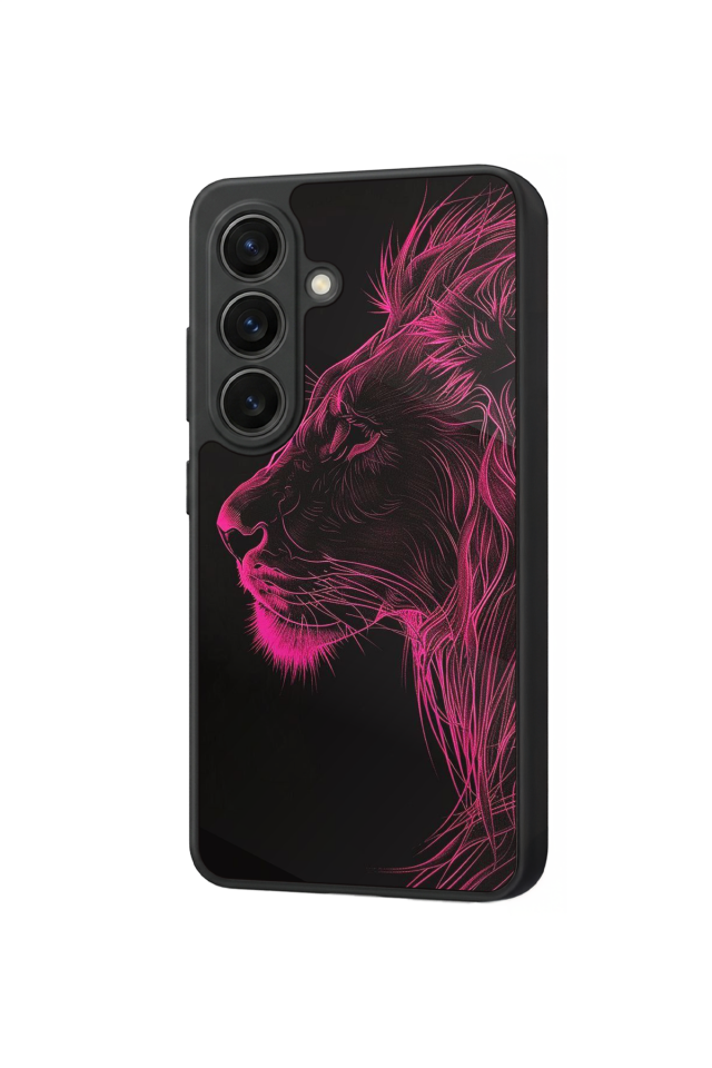 Samsung Galaxy S26 Uyumlu Aslan Tasarımlı Glossy Premium Kılıf